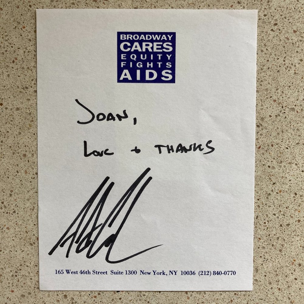 Alex Cole Signed Inscribed BCEFA Paper 4.5” X5.5” Hunter On As the World Turns